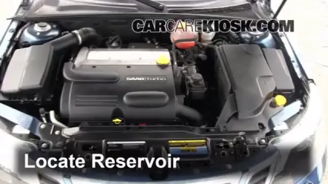 2008 Saab 9-3 2.0T 2.0L 4 Cyl. Turbo Wagon (4 Door) Líquido limpiaparabrisas Agregar líquido